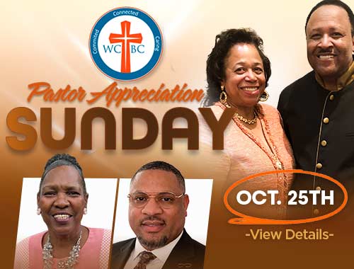 Pastor Appreciation Sunday on October 25 featuring church leaders and honorees